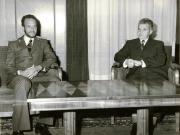 Nicolae Ceauşescu la primirea delegaţiei militare a R.P. Angola, condusă de comandantul Henrique Teles Carreira.(24.X.1977)