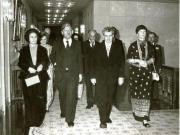 Aspect de la dineul oficial oferit de preşedintele Nicolae Ceauşescu şi Elena Ceauşescu în onoarea cancelarului R.F. Germania, Helmut Schmidt, care au făcut o vizită în România.(6-7.I.1978)