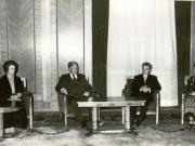 Aspect de la dineul oficial oferit de preşedintele Nicolae Ceauşescu şi Elena Ceauşescu în onoarea cancelarului R.F. Germania, Helmut Schmidt, care au făcut o vizită în România.(6-7.I.1978)