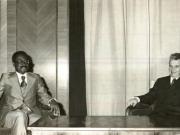 Preşedintele Nicolae Ceauşescu a primit, la 6 februarie 1978, pe prim-ministrul guvernului R.P. Angola, Lopo do Nascimento, care a făcut o vizită oficială în ţara noastră.(6.II.1978)