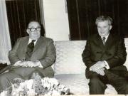 Întâlnirea lui Nicolae Ceauşescu, la Timişoara, cu Stane Dolanţ, secretar al C.E. al Prezidiului C.C. al Uniunii Comuniştilor din Iugoslavia care, la invitaţia secretarului general al partidului, face o vizită în ţara noastră.(12.II.1978)