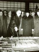 Vizita de lucru a lui Nicolae Ceauşescu în judeţul Timiş. La Întreprinderea mecanică Timişoara.(14.II.1978)