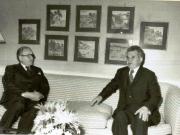 Vizita în S.U.A. La reşedinţa ce i-a fost rezervată la hotelul „Waldorf Astoria” din New York, Nicolae Ceauşescu l-a primit pe Gabriel Hauge – preşedintele firmei „Manufacturers Hanover Trust” (17.IV.)(12-17.IV.1978)