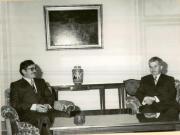 Preşedintele Nicolae Ceauşescu a primit delegaţia Partidului Baas Arab Socialist din Republica Arabă Siriană, condusă de Abdullah El-Ahmar, secretar general adjunct al Comandamentului Naţional al partidului, care face o vizită în România la invitaţia C.C. al P.C.R.(10.V.1978)
