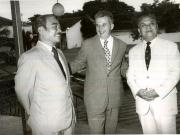 Vizita oficială a delegaţiei de partid şi de stat a României, condusă de preşedintele Nicolae Ceauşescu în R.D.P. Laos. În imagine Nicolae Ceauşescu împreună cu Kaysone Phomvihane şi Sufanuvong.(26-28.V.1978)