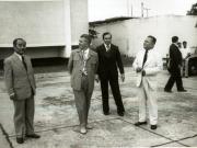 Vizita oficială a delegaţiei de partid şi de stat a României, condusă de preşedintele Nicolae Ceauşescu în R.D.P. Laos. În imagine Nicolae Ceauşescu cu Kaysone Phomvihane şi Sufanuvong. (26-28.V.1978)