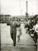 Înapoierea în Capitală a lui Nicolae Ceauşescu, Elena Ceauşescu, a celorlalţi membri ai delegaţiei, din vizitele oficiale întreprinse în R.P. China, R.P.D. Coreea, R.S. Vietnam, R.D.P. Laos şi Kampuchia Democrată.Aspect de pe aeroportul Otopeni.(30.V.1978)