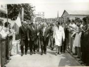 Vizita de lucru a lui Nicolae Ceauşescu şi a altor conducători de partid şi de stat în Capitală. La Fabrica de cinescoape de pe platforma industrială Pipera.(24.VI.1978)
