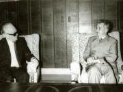 Nicolae Ceauşescu, secretar general al P.C.R., preşedintele R.S.R., preşedintele F.U.S., a primit, în staţiunea Neptun, delegaţia Partidului Liberal Radical – Venstre din Danemarca, condusă de preşedintele partidului, K.Helveg Petersen, aflat într-o vizită în România, la invitaţia F.U.S.(12.VII.1978)