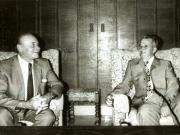 Nicolae Ceauşescu, secretar general al P.C.R., s-a întâlnit cu William Kashtan, secretar general al P.C. din Canada, aflat în concediu de odihnă în ţara noastră, la invitaţia C.C. al P.C.R. A participat Vasile Muşat, secretar al C.C. al P.C.R.(12.VII.1978)