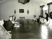 Nicolae Ceauşescu, secretar general al P.C.R., preşedintele R.S.R., a primit la staţiunea Neptun, delegaţia Consiliului Poporului din R.A. Siria, condusă de preşedintele Consiliului Mahmoud Madid, care, la invitaţia M.A.N., a făcut o vizită în România. Au participat: Nicolae Giosan şi Ştefan Andrei.(13.VII.1978)