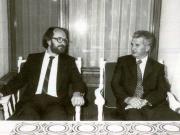 Nicolae Ceauşescu, secretar general al P.C.R., s-a întâlnit, în staţiunea Neptun, cu Berge Furre, preşedintele Partidului Socialist de stânga din Norvegia, aflat la odihnă în ţara noastră, la invitaţia C.C. al P.C.R.(18.VII.1978)