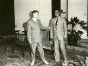 Nicolae Ceauşescu, secretar general al P.C.R., s-a întâlnit, în staţiunea Neptun, cu Armand Nicolas, secretar general al P.C. din Martinica, aflat la odihnă în ţara noastră la invitaţia C.C. al P.C.R.(27.VII.1978)