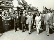 Vizita de lucru a preşedintelui Nicolae Ceauşescu, a altor conducători de partid şi de stat în municipiul şi judeţul Constanţa. În mijlocul constructorilor de la Midia – Năvodari.(9.VIII.1978)