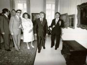 În prezenţa conducătorilor de partid şi de stat, în ziua de 21 august 1978, a fost inaugurat, în Bucureşti, Muzeul de artă. Aspect de la vizitarea Muzeului de artă.(21.VIII.1978)