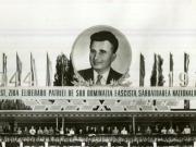 Aspect de la tribuna oficială a marii demonstraţii a oamenilor muncii din Capitală cu prilejul zilei de 23 august 1978.(23.VIII.1978)