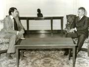 Nicolae Ceauşescu, secretar general al P.C.R., preşedintele R.S.R., preşedintele F.U.S., l-a primit pe David Steel, liderul Partidului Liberal din Marea Britanie, care face o vizită oficială, la invitaţia F.U.S.La primire a luat parte Mihai Dalea, vicepreşedintele Consiliului Naţional al F.U.S.(12.X.1978)