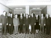 Preşedintele Nicolae Ceauşescu a primit delegaţia parlamentară finlandeză, condusă de Ahti Pekkala, preşedintele Parlamentului, vicepreşedintele Partidului de Centru care vizitează ţara noastră la invitaţia Marii Adunări Naţionale. Au participat: Nicolae Giosan – preşedintele M.A.N., Aneta Spornic – vicepreşedintele M.A.N. şi Iancu Drăgan – deputat. (13.X.1978)