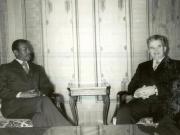 Vizita în România, la invitaţia preşedintelui Nicolae Ceauşescu, a preşedintelui Consiliului Militar Administrativ Provizoriu şi al Consiliului de Miniştri al Etiopiei Socialiste, lt.col. Mengistu Haile Mariam. Înaintea dineului oficial (5.XII.).(5-7.XII.1978)