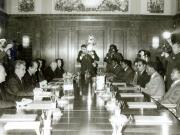 La invitaţia preşedintelui Nicolae Ceauşescu, între 5-7.XII.1978, ne-a vizitat ţara preşedintele Consiliului Militar Administrativ Provizoriu şi al Consiliului de Miniştri al Etiopiei Socialiste, lt.col. Mengistu Haile Mariam. Aspect din timpul convorbirilor oficiale (6.XII.).(5-7.XII.1978)