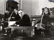 Gheorghe Gheorghiu –Dej, Gheorghe Florescu la cea de-a 10-a sesiune a M.A.N. în timpul votării bugetului de stat al R.P.R. pe anul 1951.  (7.IV.1951). (5-7.IV.1951).