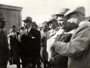 Gheorghe Gheorghiu –Dej, Vasile Luca,  Ş.I. Kavtaradze, Petre Borilă, vizitând parcul de cultură şi odihnă „I.V. Stalin”, după inaugurare. (1.05.1951).