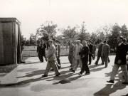 Gheorghe Gheorghiu –Dej, Petru Groza, Vasile Luca, Gh. Stoica, vizitând parcul de cultură şi odihnă „I.V. Stalin”, după inaugurare. (1.05.1951).