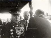 Gheorghe Gheorghiu –Dej, K.E. Vorosilov, ş.a., în tribuna oficială cu prilejul sărbătoririi zilei de 23 august 1951. (23.08.1951).