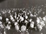 Aspecte de la festivitatea organizată la Ateneu la 19.10.1946 cu prilejul sărbătoririi zilei prieteniei româno-sovietice. Participă: Gh. Gheorghiu–Dej, Gh. Tătărăscu, P. Groza, I.G. Maurer, reprezentanţi diplomatici şi militari ai U.R.S.S., ş.a. (19.10.1946).