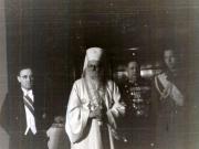 Dej, Patriarhul Nicodim, ex-Regele Mihai, ş.a. participând la recepţia organizată cu prilejul sărbătoririi zilei de 7 noiembrie, la Ambasada Sovietică. (7.11.1946).