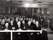 Aspect din timpul lucrărilor Congresului Uniunii Sindicale C.F.R. (Sala Mare a Clubului de pe stadionul Giuleşti).(20 ianuarie 1945)