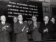 Gh. Gheorghiu-Dej, Kavtaradze, P. Groza, V. Luca, Gh. Apostol, L. Rădăceanu, ş.a., în loje la primul Congres al învăţătorilor din R.P.R. ţinut în Aula Ateneului R.P.R.(10.04.1952).