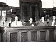 Gh. Gheorghiu-Dej, P. Groza, Chivu Stoica, Gh. Apostol, I. Chişinevschi, ş.a., la cea de-a 12-a sesiune a M.A.N. a R.P.R.(2.06.1952).