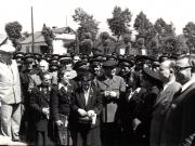 Gh. Gheorghiu-Dej la Petroşani, în mijlocul unui grup de mineri cu prilejul Consfătuirii pe ţară a muncitorilor mineri din industria carboniferă. (28-29.06.1952).