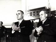 Gh. Gheorghiu-Dej, I. Chişinevschi, ş.a. la cea de-a XIII-a sesiune a M.A.N. în cadrul căreia a fost dezbătut şi votat proiectul noii Constituţii a R.P.R.(22-25.09.1952).