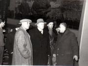 Gh. Gheorghiu-Dej alături de ambasadorul Uniunii Sovietice, A.I. Leontiev, vizitează expoziţia „Economia planificată a R.P.R. în plin progres” din parcul de cultură şi odihnă Herăstrău.(15.12.1952).