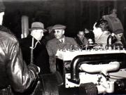 Gh. Gheorghiu-Dej alături de ambasadorul Uniunii Sovietice, A.I. Leontiev, vizitează expoziţia „Economia planificată a R.P.R. în plin progres” din parcul de cultură şi odihnă Herăstrău.(15.12.1952).