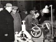 Gh. Gheorghiu-Dej alături de ambasadorul Uniunii Sovietice, A.I. Leontiev, vizitează expoziţia „Economia planificată a R.P.R. în plin progres” din parcul de cultură şi odihnă Herăstrău.(15.12.1952).