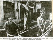 Un aspect din munca ceferiştilor de la Atelierele CFR Griviţa Bucureşti în perioada refacerii economiei distrusă de război.(9 august 1945)