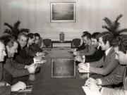 Primirea la Nicolae Ceauşescu a lui Fellipe Gonzales, prim-secretar al Partidului Socialist Muncitoresc Spaniol (P.S.O.E.) (28 ianuarie 1976).