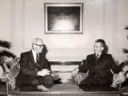 Primirea la Nicolae Ceauşescu a lui K. B. Andersen, ministrul afacerilor externe al Danemarcei (3 februarie 1976).