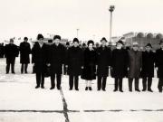 Delegaţia P.C.R., condusă de Nicolae Ceauşescu, a plecat la Moscova pentru a participa la lucrările celui de-al XXV-lea Congres al P.C.U.S. Din delegaţie fac parte: Manea Mănescu, Ştefan Andrei, Miu Dobrescu şi Gh. Badrus – ambasadorul României la Moscova (23 februarie 1976).