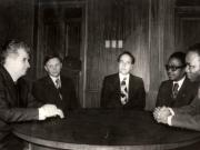 Nicolae Ceauşescu s-a întâlnit la Moscova cu Jean Pierre Thystere – Tchicaya, membru al Statului Major Revoluţionar Special al C.C. al Partidului Congolez al Muncii (5 martie 1976).