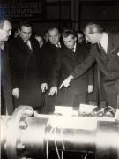 Vizita de lucru a lui Nicolae Ceauşescu şi a altor conducători de partid şi de stat, la Institutul Central de Cercetări pentru Construcţii de Maşini. (18 martie 1976)