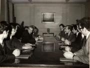 Nicolae Ceauşescu a primit grupul de militanţi ai organizaţiei de tineret „Generaţia Socială şi Liberală” din Franţa. (20 martie 1976)