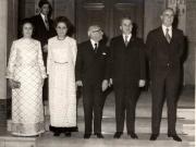 Vizita lui Nicolae Ceauşescu şi a Elenei Ceauşescu în Grecia. Dineul oferit de preşedintele Nicolae Ceauşescu în onoarea preşedintelui Tsatsos (27 martie). (26-29 martie 1976)