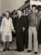 Vizita lui Nicolae Ceauşescu şi a Elenei Ceauşescu în Grecia. La Complexul arhitectonic de pe Acropole (27 martie). (26-29 martie 1976)