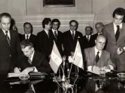 Vizita lui Nicolae Ceauşescu şi a Elenei Ceauşescu în Grecia. Semnarea documentelor oficiale. (26-29 martie 1976)