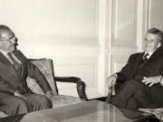Nicolae ceauşescu a primit pe Santiago Carrilo, secretar general al P.C. din Spania. (20 mai 1976)