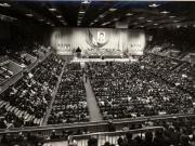 Aspect de la Congresul educaţiei politice şi al culturii socialiste, ale cărui lucrări s-au desfăşurat la Palatul Sporturilor şi Culturii. (2-4 iunie 1976)